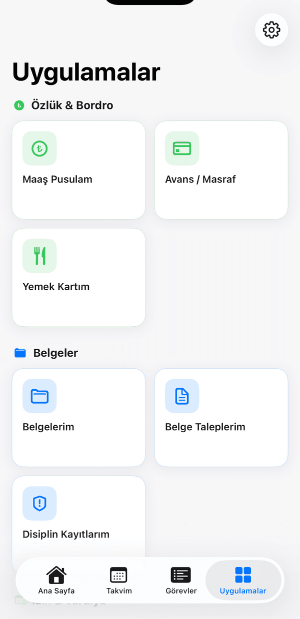 Nord Shift mobil İK modülleri — özlük, bordro ve belgeler